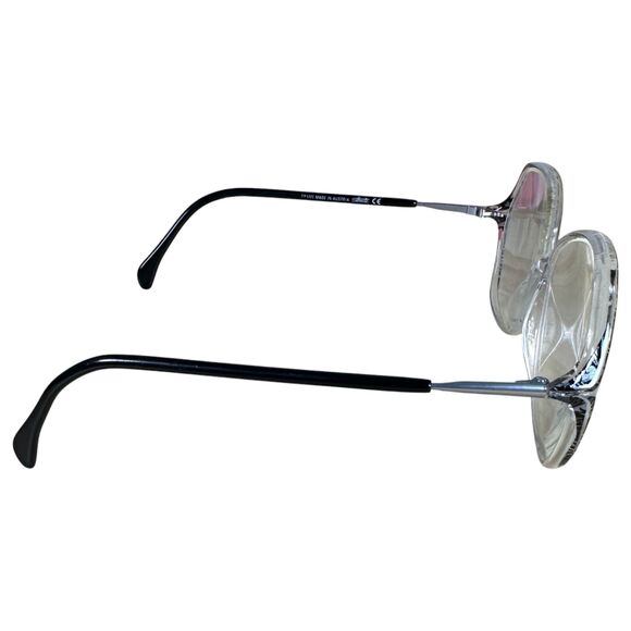 Silhouette SPX M1849 Clear Oversized Black Frames Austria Vintage Needs Lenses - Picture 4 of 6